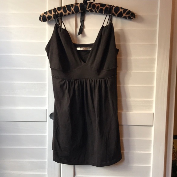 Susanna Monaco halter top chocolate brown medium new - Picture 1 of 4